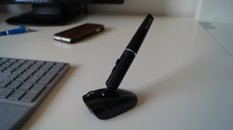Kugelgelagerter Stift und Basisstation mit Scrollrad in einem – Stiftmaus Penclic Mouse R2