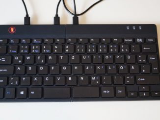 R-Go Split Kompakttastatur (zusammengesteckte Tastaturhälften)