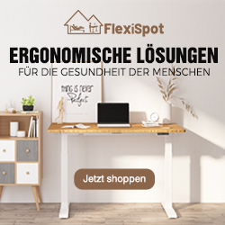 FlexiSpot Banner mit ergonomischem Schreibtisch