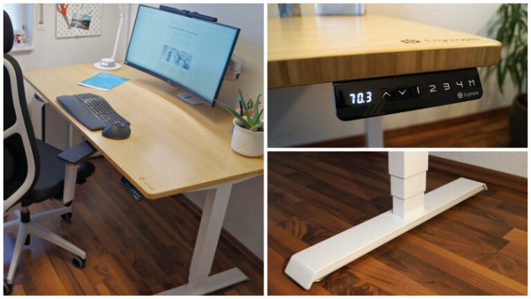 Ergotopia Desktopia Pro – Collage mit 3 Bildern