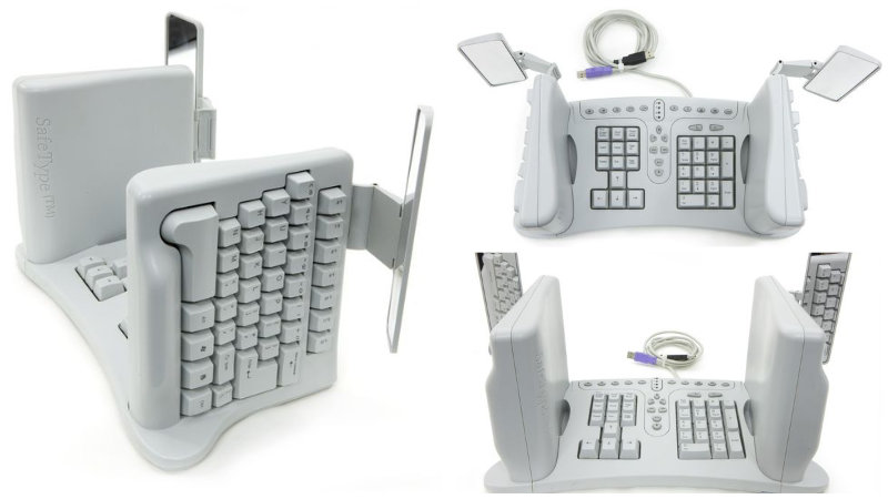 Vertikale geteilte Tastatur – SafeType