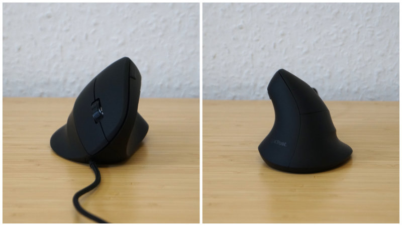 Ergonomische Form – Trust Gaming GXT 144 Rexx von vorne und von hinten