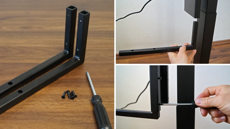 Haltearme werden mit unterer Halterung verschraubt (externe Montage) – Vernal CPU-Halterung