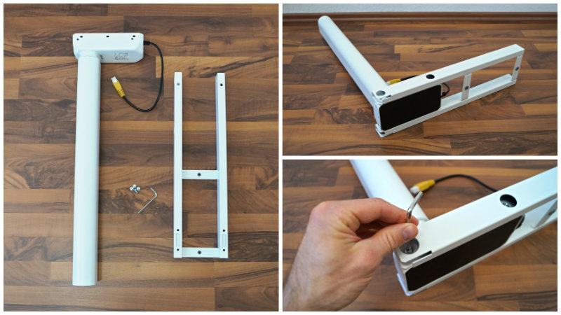 Montage der Tischbeine – Ergotopia Desktopia One