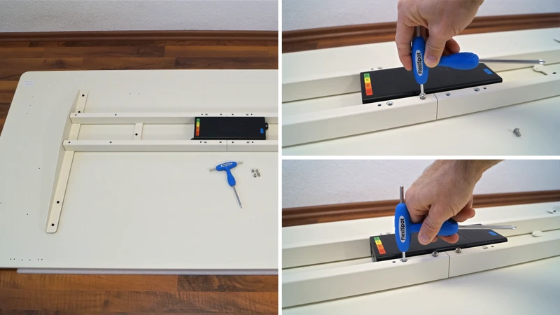 Montageschritt 2, Anpassen der Rahmenlänge – FlexiSpot E7 Flow