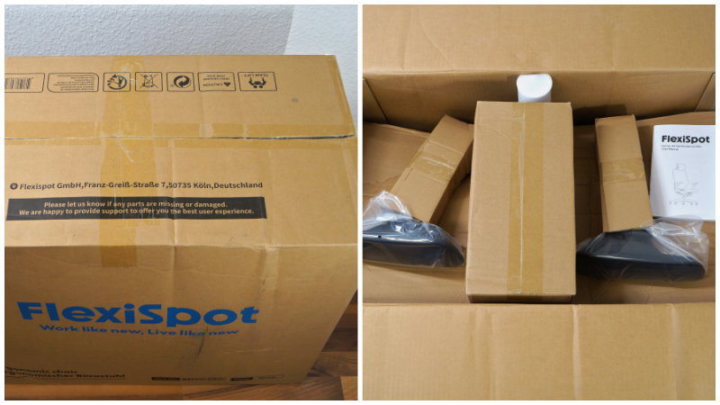 Paket und Verpackung – FlexiSpot BS12 Pro