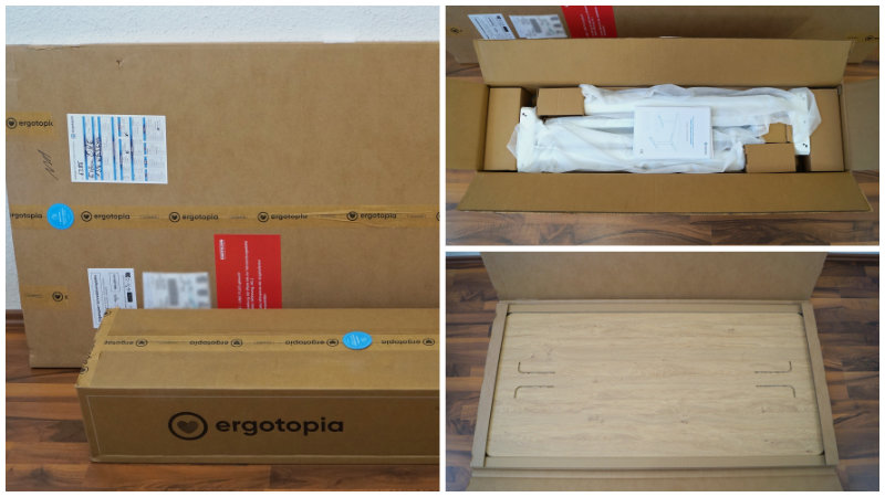 Paket und Verpackung – Ergotopia Desktopia One