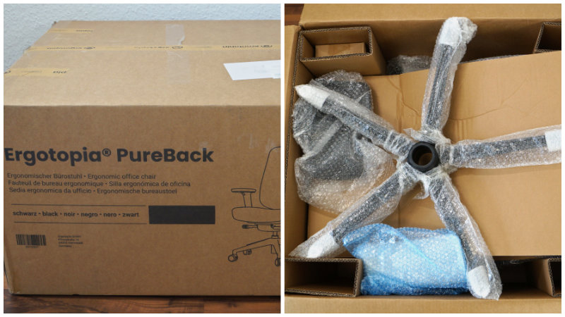 Paket und Verpackung – Ergotopia PureBack