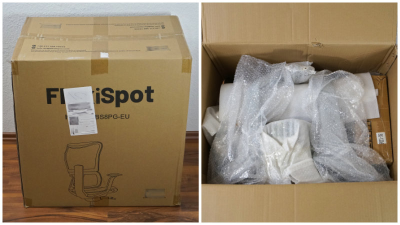 Paket und Verpackung – FlexiSpot BS8 Pro