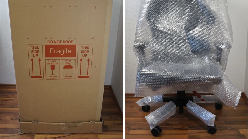 Interstuhl XXL CLASSIC im Paket und ausgepackt mit Verpackung