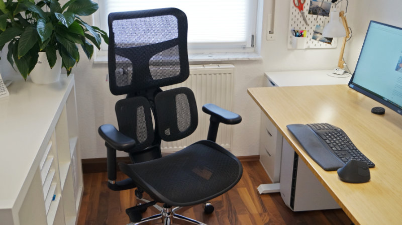 Testbericht – Ergonomischer Bürostuhl Sihoo Doro S100 steht im Homeoffice