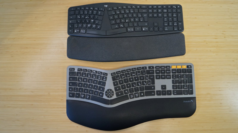 Vergleich: Logitech ERGO K860 vs. ProtoArc EK01 Plus