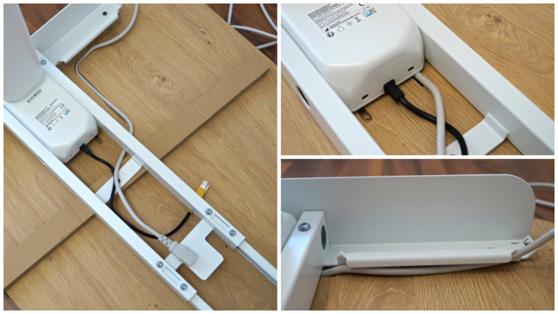 Verkabelung: Netzkabel – Ergotopia Desktopia One