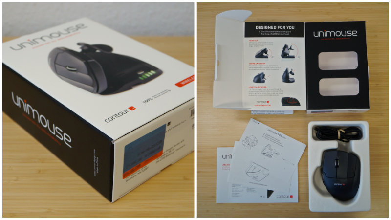 Verpackung – 2 Bilder der Contour Unimouse